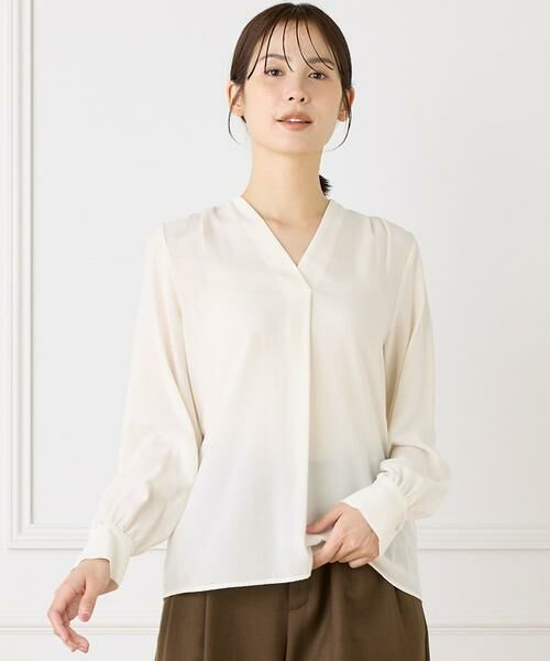 INED / イネド シャツ・ブラウス | 《大きいサイズ》Vネックブラウス | 詳細13