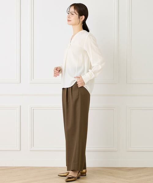 INED / イネド シャツ・ブラウス | 《大きいサイズ》Vネックブラウス | 詳細3