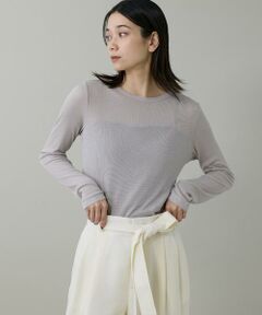 INED / イネド Tシャツ | クルーネックテレコカットソー