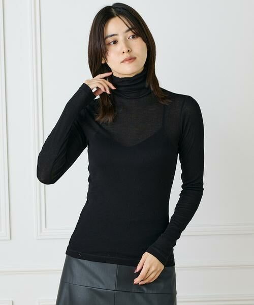 INED / イネド Tシャツ | ハイネックロングTシャツ | 詳細1