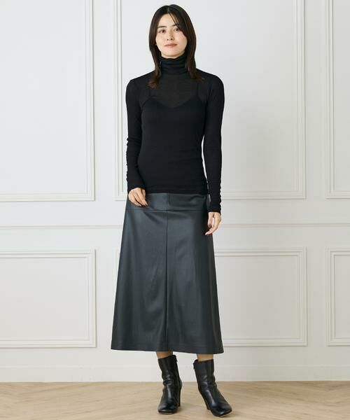 INED / イネド Tシャツ | ハイネックロングTシャツ | 詳細2