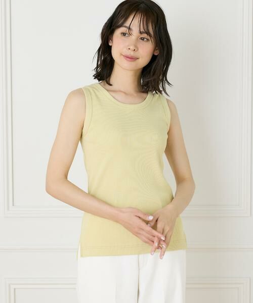 INED / イネド タンクトップ | コットンリブタンクトップ《YVON》 | 詳細1