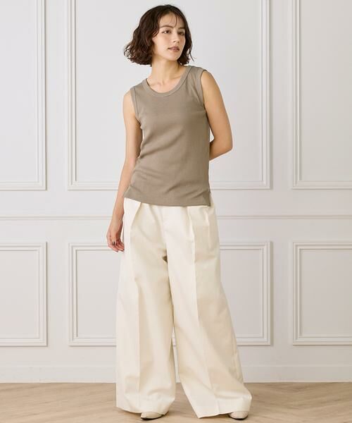 INED / イネド タンクトップ | コットンリブタンクトップ《YVON》 | 詳細10