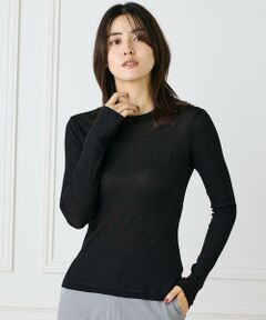 INED / イネド Tシャツ | 《大きいサイズ》クルーネックテレコカットソー