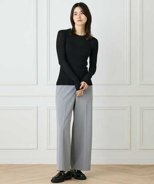 INED / イネド Tシャツ | 《大きいサイズ》クルーネックテレコカットソー | 詳細11