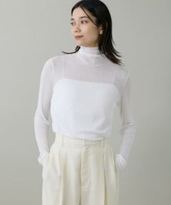 INED / イネド Tシャツ | 《大きいサイズ》ハイネックロングTシャツ