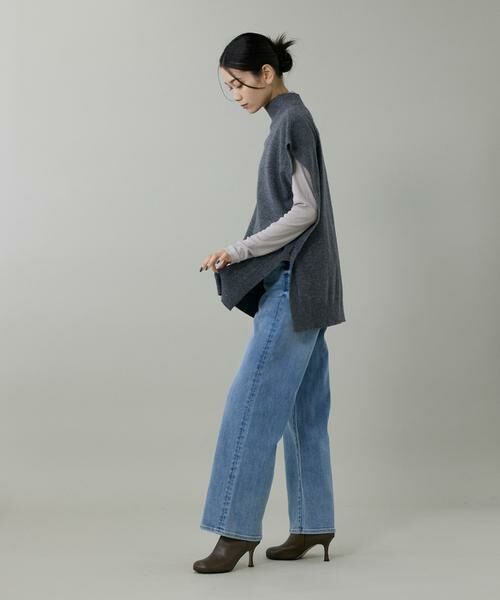 INED / イネド Tシャツ | 《大きいサイズ》ハイネックロングTシャツ | 詳細10