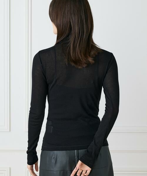 INED / イネド Tシャツ | 《大きいサイズ》ハイネックロングTシャツ | 詳細14