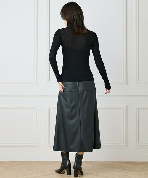 INED / イネド Tシャツ | 《大きいサイズ》ハイネックロングTシャツ | 詳細4