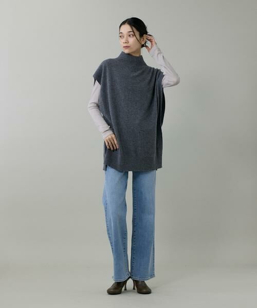 INED / イネド Tシャツ | 《大きいサイズ》ハイネックロングTシャツ | 詳細9