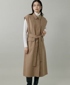 INED / イネド ベスト | ダブルフェイス2WAYロングジレ