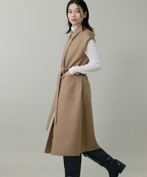 INED / イネド ベスト | ダブルフェイス2WAYロングジレ | 詳細11