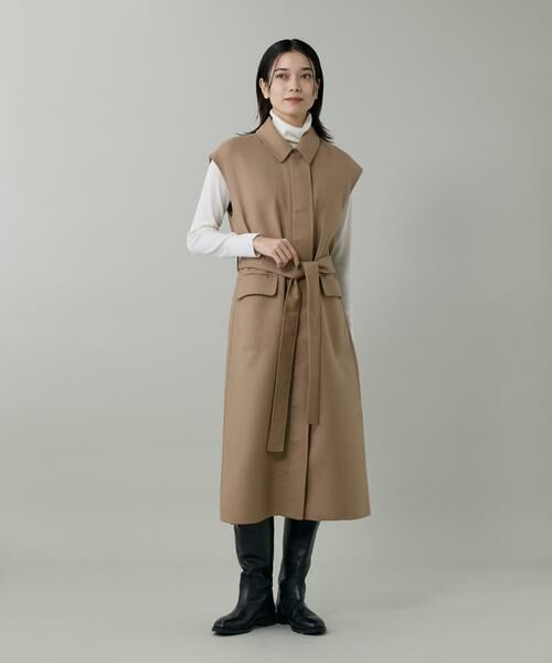 INED / イネド ベスト | ダブルフェイス2WAYロングジレ | 詳細2