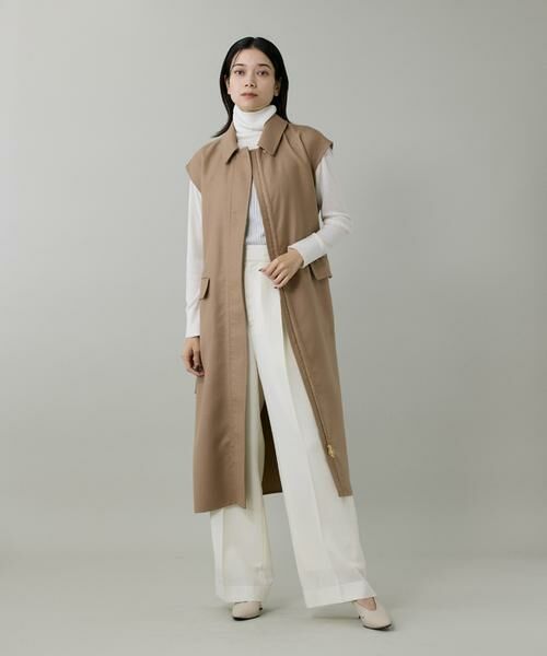 INED / イネド ベスト | ダブルフェイス2WAYロングジレ | 詳細5