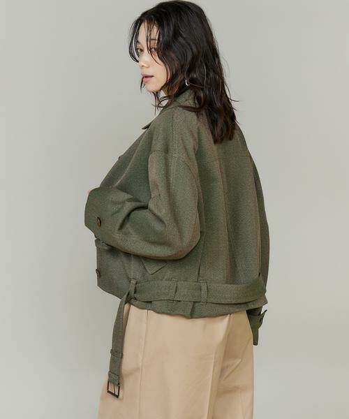 INED / イネド ブルゾン | 《大きいサイズ》カーヴィブルゾン《三尋木奈保コラボ/Oggi12月号掲載/WEB・POPUP限定カラー》 | 詳細11