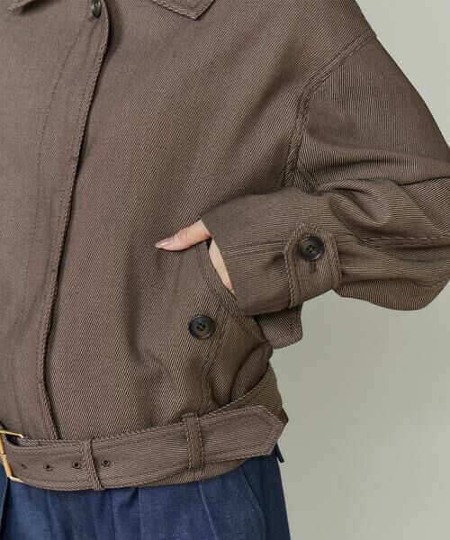 INED / イネド ブルゾン | 《大きいサイズ》カーヴィブルゾン《三尋木奈保コラボ/Oggi12月号掲載/WEB・POPUP限定カラー》 | 詳細15