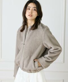 INED / イネド その他アウター | 《大きいサイズ》エコファーブルゾン