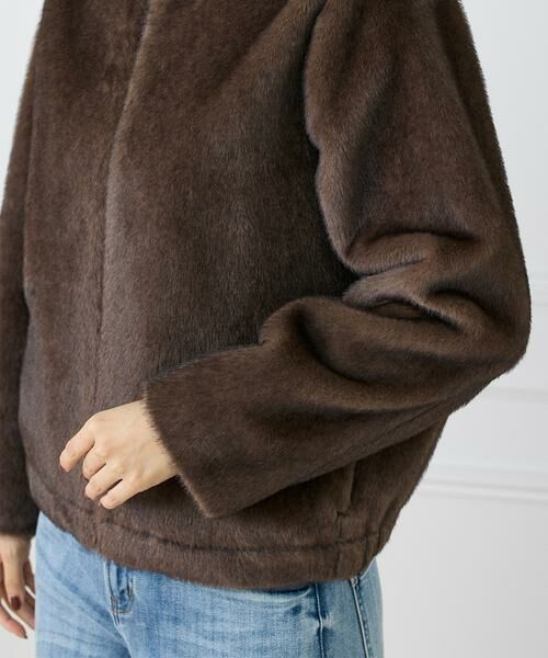 INED / イネド その他アウター | 《大きいサイズ》エコファーブルゾン | 詳細13