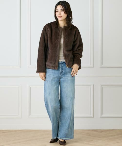 INED / イネド その他アウター | 《大きいサイズ》エコファーブルゾン | 詳細2