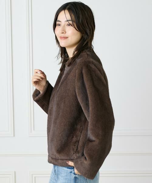 INED / イネド その他アウター | 《大きいサイズ》エコファーブルゾン | 詳細6