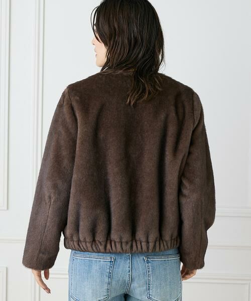 INED / イネド その他アウター | 《大きいサイズ》エコファーブルゾン | 詳細7