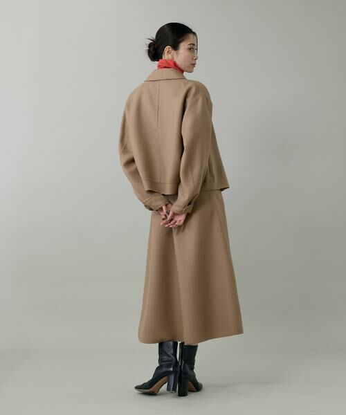 INED / イネド ロング・マキシ丈スカート | ダブルフェイスAラインスカート | 詳細6