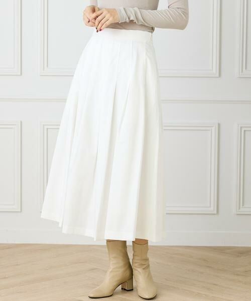 INED / イネド ミニ・ひざ丈スカート | タックプリーツスカート | 詳細5