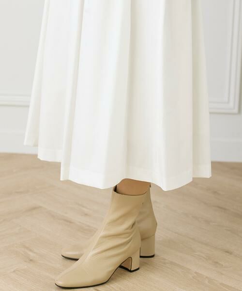 INED / イネド ミニ・ひざ丈スカート | 《大きいサイズ》タックプリーツスカート | 詳細13