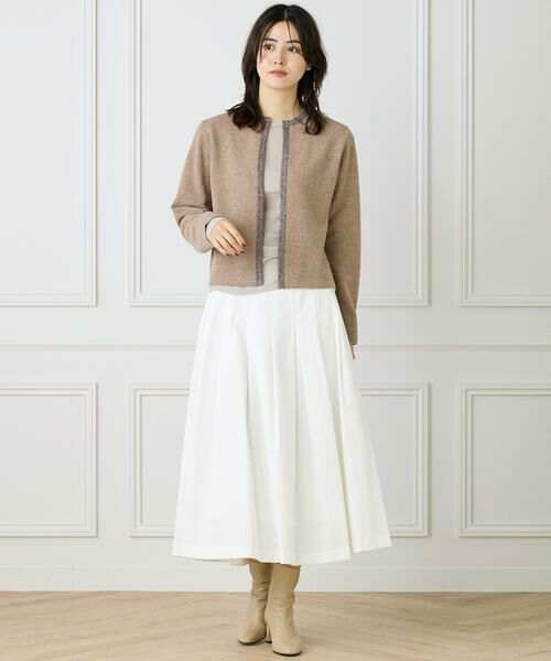 INED / イネド ミニ・ひざ丈スカート | 《大きいサイズ》タックプリーツスカート | 詳細2