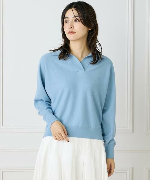 INED / イネド ニット・セーター | ポロ衿ドルマンニット　 | 詳細1