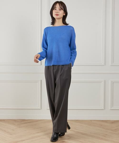 INED / イネド ニット・セーター | アルパカ混 片畦ボートネックプルオーバー | 詳細11