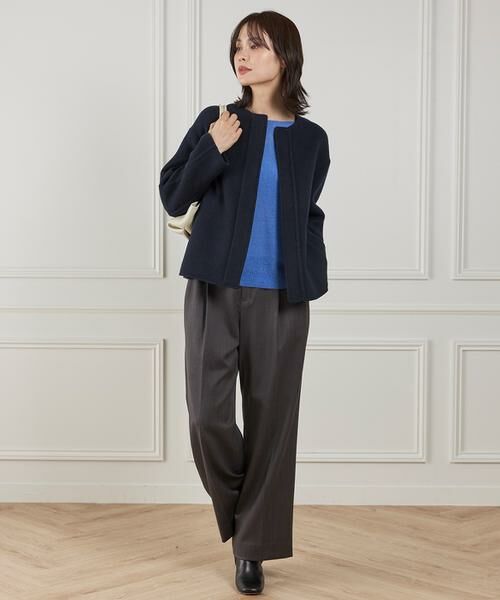 INED / イネド ニット・セーター | アルパカ混 片畦ボートネックプルオーバー | 詳細13