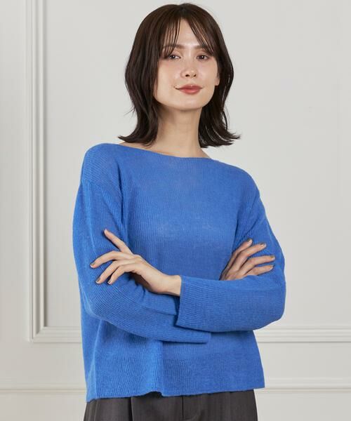 INED / イネド ニット・セーター | アルパカ混 片畦ボートネックプルオーバー | 詳細14