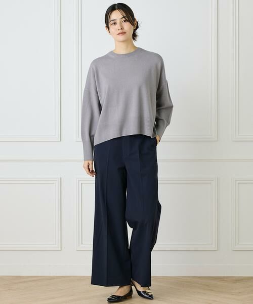 INED / イネド ニット・セーター | 《大きいサイズ》クルーネックプルオーバーニット | 詳細8