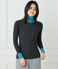 INED / イネド ニット・セーター | 《大きいサイズ》リブタートルニット《Cuoo》