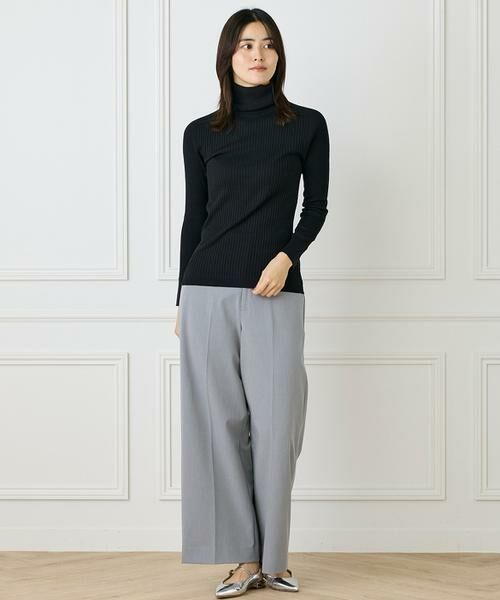 INED / イネド ニット・セーター | 《大きいサイズ》リブタートルニット《Cuoo》 | 詳細2