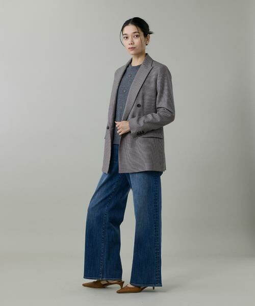 INED / イネド ニット・セーター | 《大きいサイズ》クルーネックビジュー風刺繍ニット | 詳細9