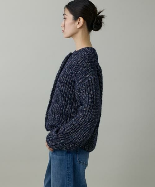 INED / イネド カーディガン・ボレロ | 片畦クルーネックカーディガン | 詳細11