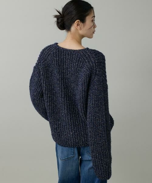 INED / イネド カーディガン・ボレロ | 片畦クルーネックカーディガン | 詳細12