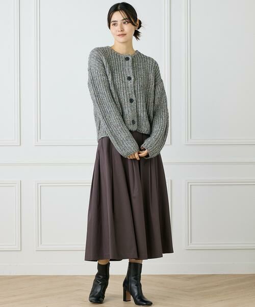 INED / イネド カーディガン・ボレロ | 片畦クルーネックカーディガン | 詳細8