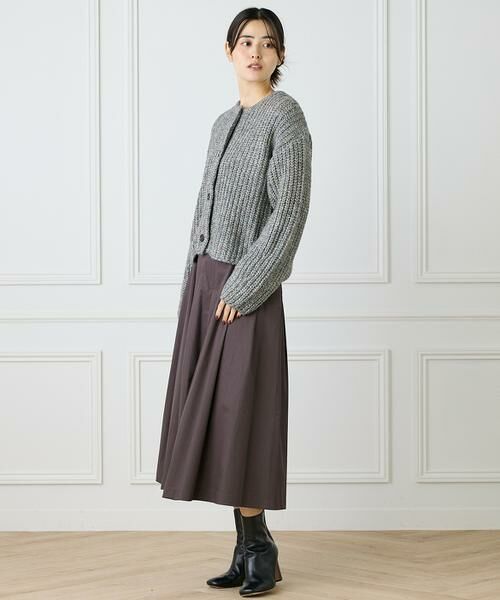 INED / イネド カーディガン・ボレロ | 片畦クルーネックカーディガン | 詳細9