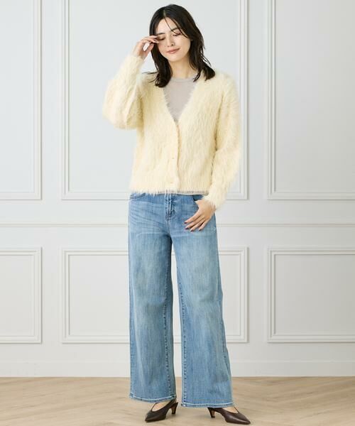 INED / イネド カーディガン・ボレロ | Vネックファーカーディガン《YVON》 | 詳細2