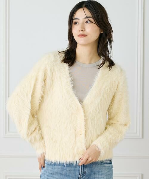 INED / イネド カーディガン・ボレロ | Vネックファーカーディガン《YVON》 | 詳細5