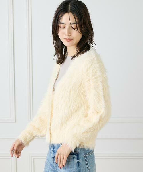 INED / イネド カーディガン・ボレロ | Vネックファーカーディガン《YVON》 | 詳細6