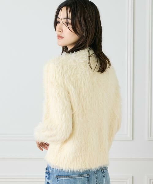 INED / イネド カーディガン・ボレロ | Vネックファーカーディガン《YVON》 | 詳細7