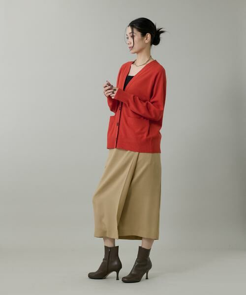 INED / イネド カーディガン・ボレロ | 《大きいサイズ》Vネックカーディガン | 詳細9