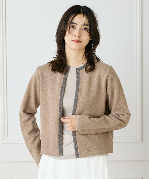 INED / イネド カーディガン・ボレロ | 《大きいサイズ》クルーネックカーディガン | 詳細6