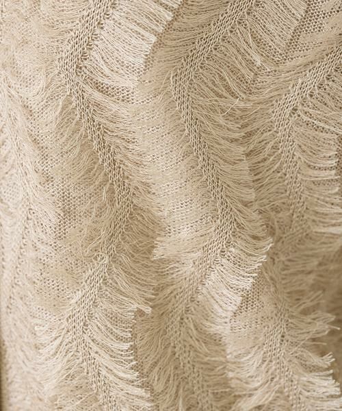 INED / イネド カーディガン・ボレロ | 《大きいサイズ》フリンジVネックカーディガン | 詳細12