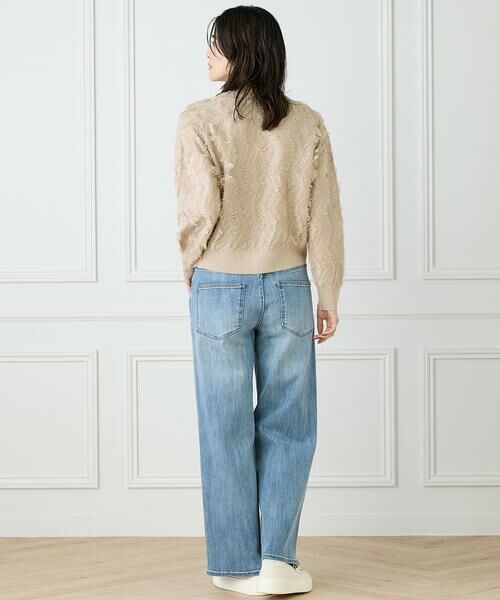 INED / イネド カーディガン・ボレロ | 《大きいサイズ》フリンジVネックカーディガン | 詳細4