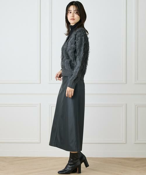 INED / イネド カーディガン・ボレロ | 《大きいサイズ》フリンジVネックカーディガン | 詳細6